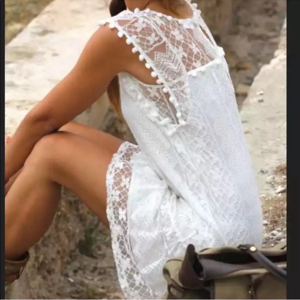 White dress Boho style - Picture 2 of 6